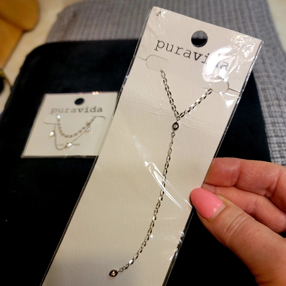 ‼️Pura Vida Silver Choker & Necklace Set‼️ - Picture 9 of 11